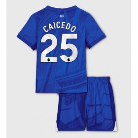 Baby Fußballbekleidung Chelsea Moises Caicedo #25 Heimtrikot 2025-26 Kurzarm (+ kurze hosen)